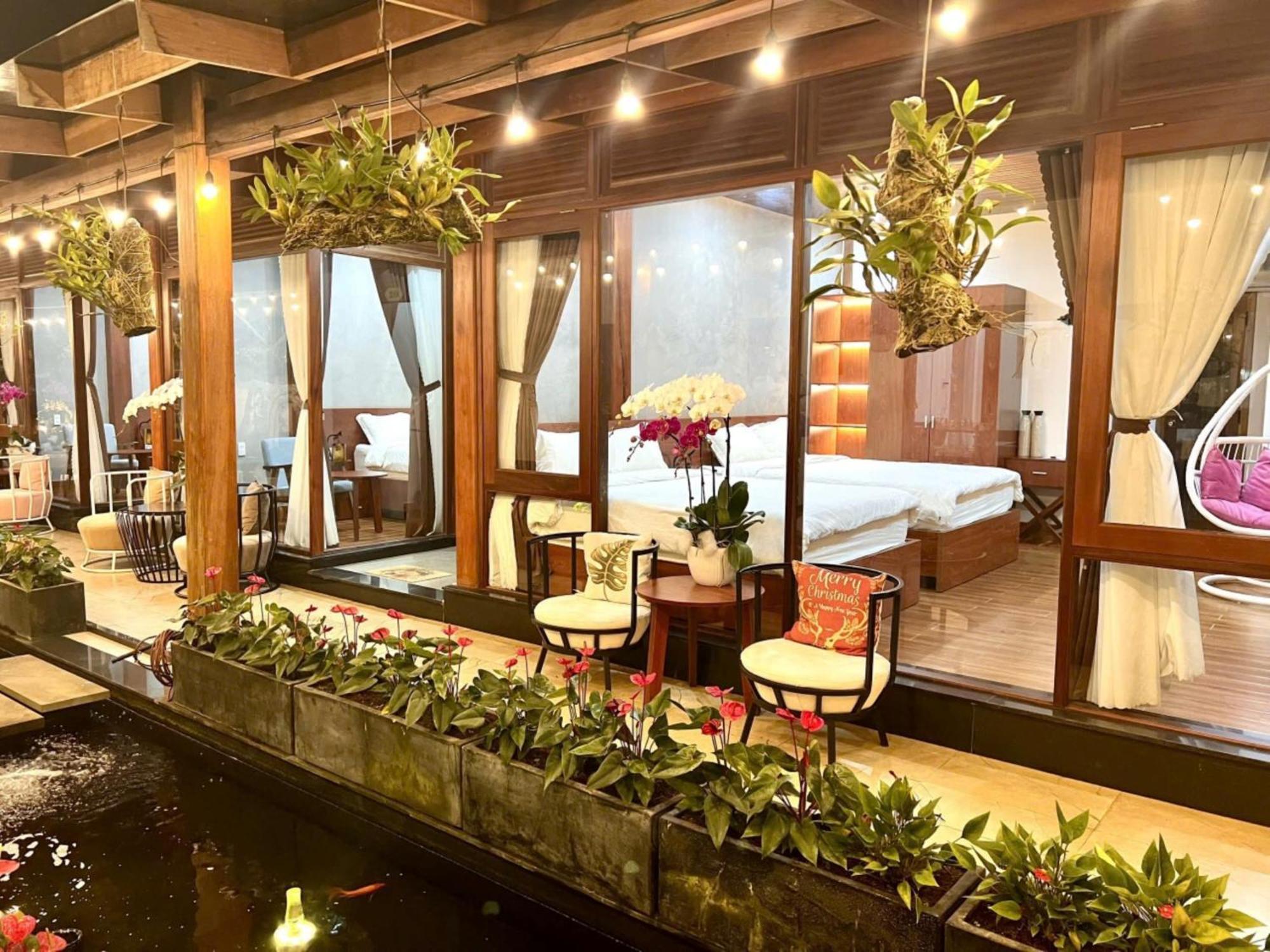 Vuon Tra Homestay Mang Den Kon Von Kla ภายนอก รูปภาพ